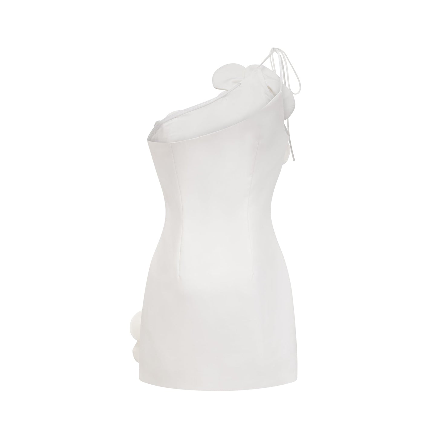 Print Liane White Floral Off-Shoulder Mini Dress