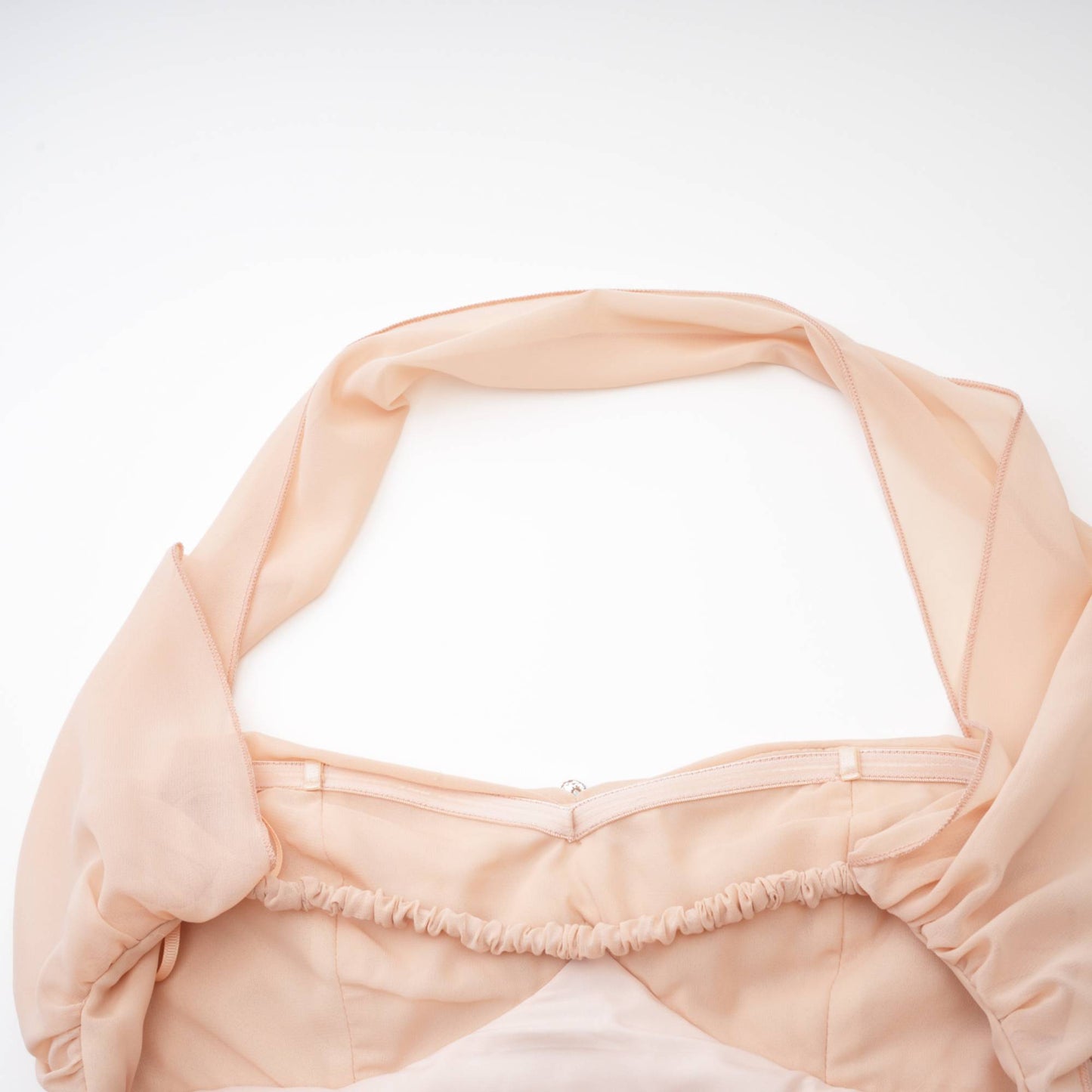 Print Mariah Pink Chiffon Ruffle Halterneck Maxi Dress